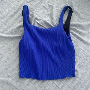 Carbon 38 blue workout top